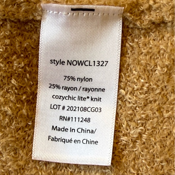 Barefoot Dreams Soft Camel Cardigan Cozy Chic Open Front Duster size S Nordstrom - Picture 9 of 11